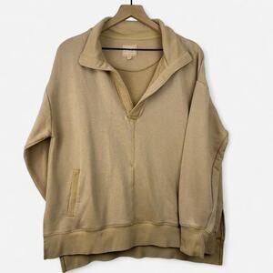 Incredibly soft lived in tan pullover sweatshirt size M